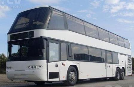 Divstāvu autobusa noma Ludzā 67 69 70 72 75 sēdvietas